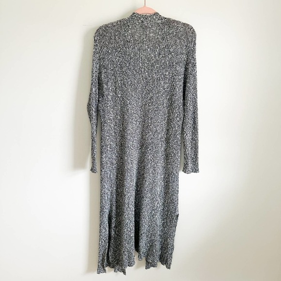 Torrid Gray White Marled Long Duster Cardigan Sweater sz 3 S/M - Picture 9 of 11